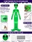 14 Ft Giant Halloween Inflatable Alien Decoration with Built-in LEDs (Green)